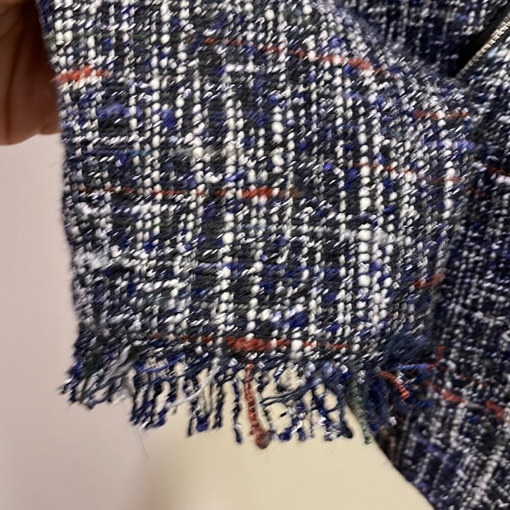 Eloquii woman’s black and white and blue tweed jacket - Picture 7 of 12